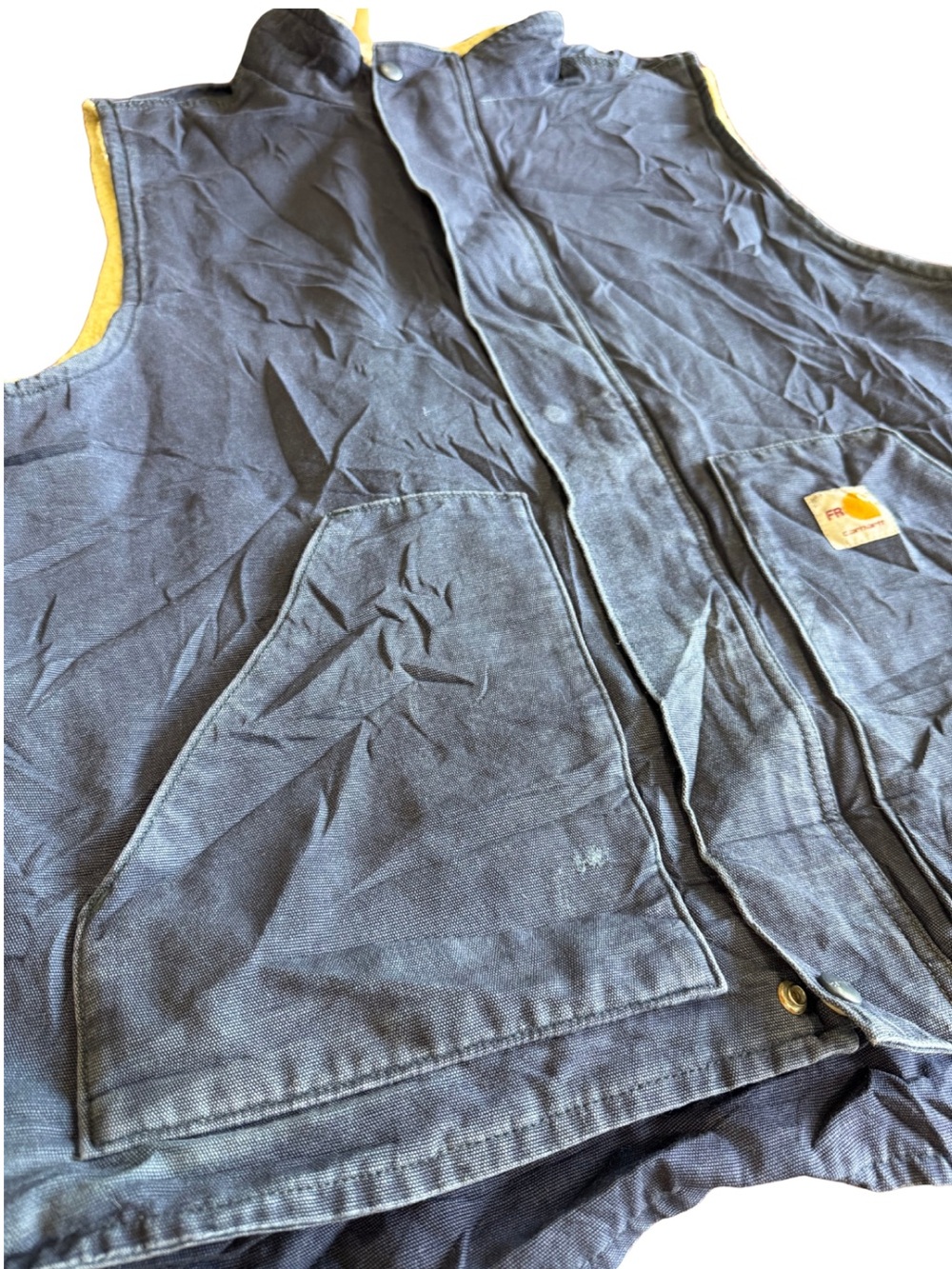 Carhartt FR CAT 4 Sherpa Lined Vest XLTall Distressed Workwear Ranch Western Y2K View 3